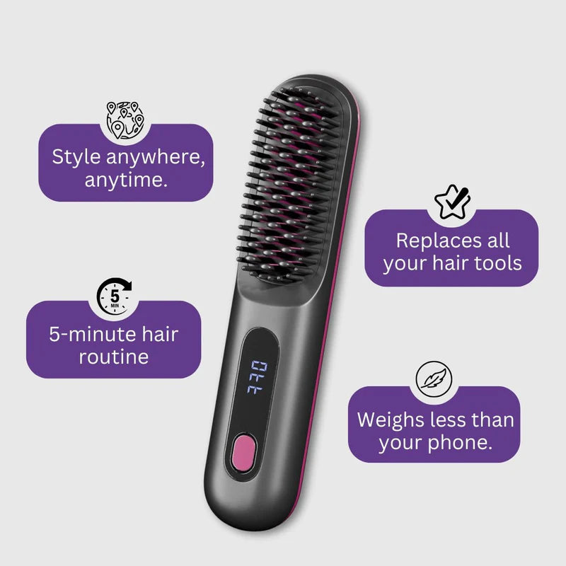 GoPRO- Portable Straightener Brush